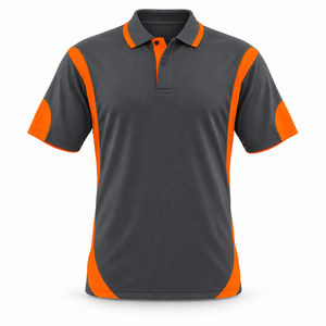 Camiseta Polo Personalizada OEM para Hombre, Algodón, Mangas en Contraste, Cuello Acanalado, Ropa Casual de Calle, Dos Tonos, Ropa de Verano, Acabado Suave - Product Image 1