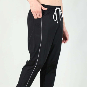 Men's <b>Black</b> Sweatpants Elastic Waist Drawstring Casual Jogger <b>Pants</b> Side Stripe Lightweight Summer Wear Mens Jogger <b>pants</b> - Product Image 4