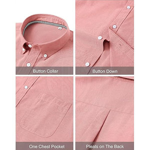 Camisa de Botones de Color Sólido, Colección de Ropa Casual Elegante para Oficina, Camisas de Hombre Transpirables - Product Image 2