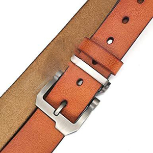 Ceintures en cuir véritable de style rétro vintage, décontractées, pour l'extérieur, mode, avec boucle carrée, pour homme et femme. - Product Image 6