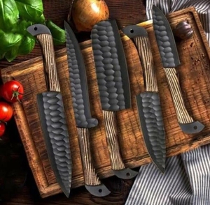 Coffret de Couteaux de Chef en Acier Carbone de Qualité Professionnelle LEGACY BLADES avec Manche en Bois de Rose – Fournisseur en Gros d'Ustensiles de Cuisine - Product Image 2