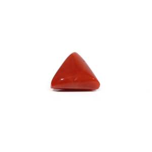Loose Red Coral Gemstone 6.6 Carat Oval Cut Calibrated for Fine Jewelry - Product Image 3