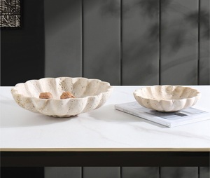 High Quality Modern Design Flower Fruit Marble Bowl Natural Stone for Hotel Home Use Multi-Functional Ramadan & Diwali Decor - Product Image 5