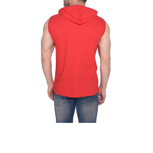 Hoodies sans manches pour hommes sur mesure, 100% coton, chauds et respirants pour l'hiver - Product Image 3