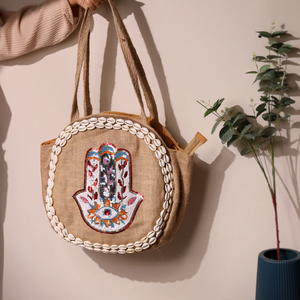 Nouveau Sac Fourre-Tout Brodé à Fermeture Ouverte et Perles Fait Main 2026 aux Couleurs Contrastées par Whimsy Art Craft - Product Image 3