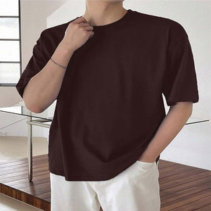 Camiseta de Lona 100% Algodón para Hombre, Corte Regular, Manga Corta, Cuello Redondo, Diseño Casual con Logotipo Estampado en la Espalda, Transpirable, Ecológica, de Secado Rápido - Product Image 2