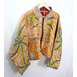 Handmade Floral Embroidered Kantha <b>Jacket</b> for Women Japanese Style Winter Coat Cotton Kantha <b>Jacket</b> Kantha Short <b>Jacket</b> - Product Image 5