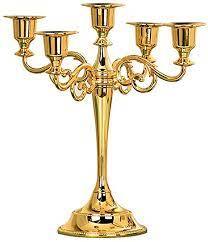 Ornate retro style five arm silver <b>candelabra</b> featuring smooth flared cups, available at wholesale prices. - Product Image 6