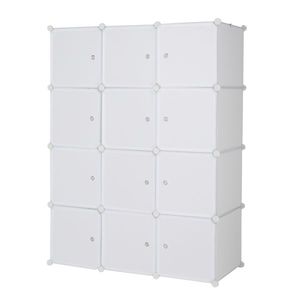 Libreria Organizzatore in Legno a 6 Cubi con Ripiano Aperto, Scaffale Portaoggetti a 3, 2, 1 Cubi, Bianco, Mobili Armadio - Product Image 6