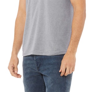 T-shirt léger à col rond pour homme, 100 % coton, tissu tricoté respirant, vêtement décontracté pour la mode de tous les jours - Product Image 2