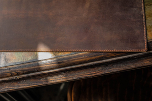 Set de table en cuir véritable, tapis de table de luxe, résistant à la chaleur, imperméable, tapis de table personnalisés pour restaurant, LPM-0001 - Product Image 6