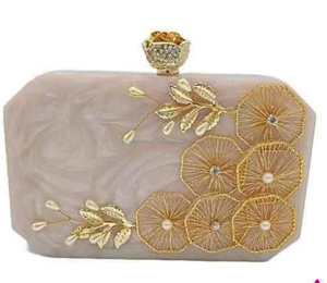 Vintage último estilo de resina bolso de mano de moda artificial modelo patrón - Product Image 1