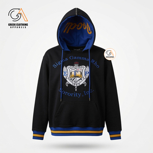 Sigma Gamma Rho Greek <b>Pride</b> Eco-Friendly 100% Cotton Jersey Women's Formal Anti-Wrinkle Breathable 360g Campus <b>Hoodie</b> - Product Image 3