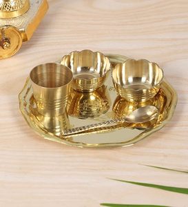 ถาดทองเหลืองสำหรับพิธีกรรมทางศาสนา ดีไซน์โลหะทนทาน - Product Image 4