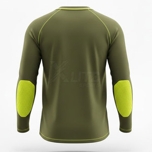 Camiseta de Portero de Fútbol de Manga Larga, Corte Clásico, Talla Grande, Absorbe la Humedad, Ropa Deportiva Resistente para Porteros, para Entrenamiento - Product Image 2