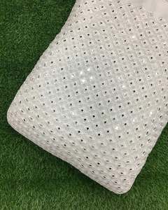 Luxury Sequin Embroidery Lace Fabric Floral Beaded Mesh Fabric African Wedding Party Dress Material - Product Image 2