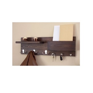 Porte-clés mural en bois, organisateur d'intérieur suspendu, conçu pour refléter une vie sophistiquée grâce à un rangement mural fonctionnel - Product Image 4