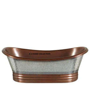 Baignoire en cuivre de designer de qualité supérieure, sur mesure et de forme personnalisée, pour accessoires de salle de bain - Product Image 1