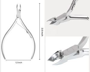 Pinzas de cutículas de acero duro de Vietnam, alta calidad, Logo privado, bajo pedido mínimo, suministros profesionales para uñas - Product Image 3