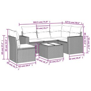 Ensemble de canapés de jardin beige - Product Image 3