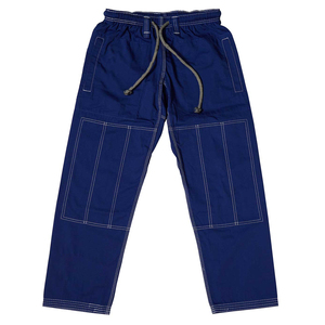 Shorts d'arts martiaux mixtes unisexes en spandex bleu, coupe régulière, séchage rapide, respirant, 220g, avec cordon de serrage et poches - Product Image 1