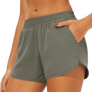 Shorts Deportivos para Mujer, Transpirables, para Gimnasio y CrossFit, Ropa Deportiva OEM con Marca Personalizada, Shorts para Dama con Diseño de Logotipo Personalizado - Product Image 3