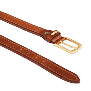 Ceintures en cuir véritable RELEVO INDUSTRIES, nouveau style pour hommes - Design vintage respirant et écologique, boucle à ardillon, largeur 3,5 cm, marron - Product Image 4