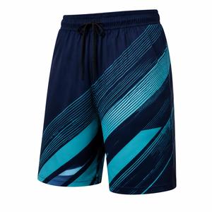 Vente directe usine – Nouveaux shorts de sport pour hommes de haute qualité, respirants, 100 % polyester, avec cordon de serrage, en tissu tricoté 120g - Product Image 2
