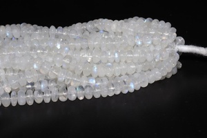 <b>Rainbow</b> Moonstone Beads 6-7 mm Smooth Rondelle 16 Inches Strands Natural Gemstone Flashy <b>Rainbow</b> Beads At Wholesale Price - Product Image 5