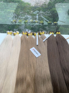 Extensions de cheveux vietnamiens bruts, prix usine, cheveux naturels, longueur complète de 40 cm à 75 cm, pour décoloration et teinture brun blond. - Product Image 3