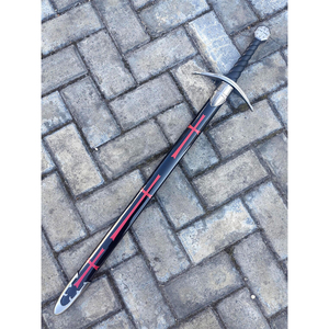 Espada templaria medieval de acero inoxidable con cruz roja, artículos decorativos - Product Image 3