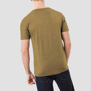 Camisetas de Verano para Hombre, 100% Algodón Lavado, Formales, Ecológicas, Antiarrugas, de Color Sólido, Precio Económico, Alta Calidad, 2026 - Product Image 3