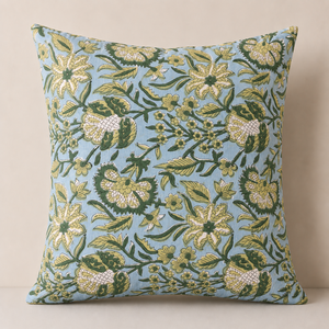 Floral Pure Cotton Printed Cushion Cover Elegant <b>Decorative</b> <b>Pillow</b> Case for Home Living Room Bedroom Office <b>Decoration</b> - Product Image 4