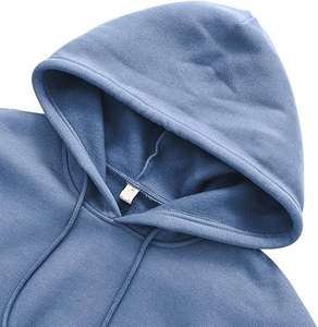 เสื้อฮู้ดผ้าฝ้ายฟลีซแบบใหม่สำหรับผู้หญิง แฟชั่นเสื้อครอปพิมพ์โลโก้ได้ตามสั่ง เสื้อฮู้ดถักสีพื้นสำหรับสาวๆ - Product Image 2