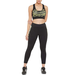 Ensemble de yoga professionnel pour femme, taille haute élastique, écologique, respirant, couleur unie, grandes tailles - Product Image 1