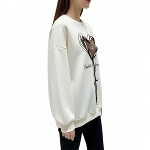 High Quality Women's Winter Sweatshirt Cotton/Bamboo Fiber Breathable Quick Dry Windproof Embroidered Printed Front Customizable - Product Image 3