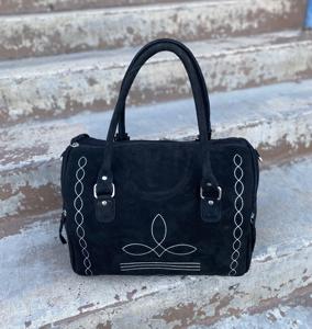 Nouveau Sac de Voyage Mini Speedy en Cuir Véritable Noir 100% avec Motif Brodé Main et Design de Couture, Sac de Week-end de Luxe pour Femme 2026 - Product Image 3