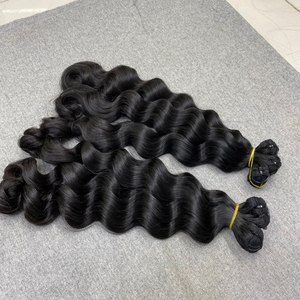 Dream Hair T01 Cheveux vierges vietnamiens, double trame machine, super double drawn, lot de 100g, 30 pouces, tissage compatible permanente, non traité - Product Image 3