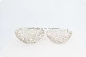 Bol en aluminium fait à la main de vente chaude bol de service à la mode pour la maison et les fêtes de mariage utilisation d'ustensiles de cuisine - Product Image 3