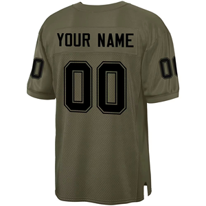 เสื้ออเมริกันฟุตบอลรุ่นล่าสุด คุณภาพสูง 100% โพลีเอสเตอร์ ป้องกันแบคทีเรีย รับสกรีนชื่อทีมฟรี ราคาขายส่ง แบรนด์ดัง - Product Image 3