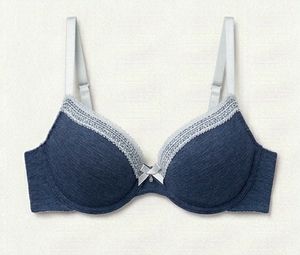 Soutien-gorge sans armatures pour femme, couleur unie, bonnet complet, dos en Y, bretelles réglables, respirant, en tricot de spandex et polyester, coupe confortable - Product Image 1