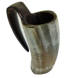 Artistic Rustic Buffalo Horn Mug For Party Event Eco Friendly Traditional Viking Beer Mug Tankard Rustic <b>Drinkware</b> Cup <b>Accessory</b> - Product Image 5