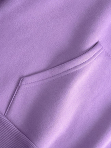 Sudadera con capucha y logotipo personalizado, color morado, informal, para adultos, para todas las estaciones, ropa promocional, impresión digital, hecha en Bangladesh. - Product Image 5