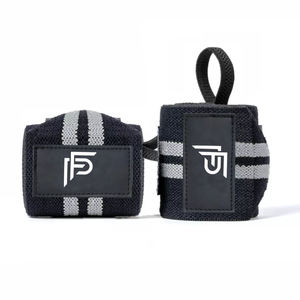 Muñequeras de Alta Calidad con Doble Línea Azul, Soporte Premium para Levantamiento de Pesas, Muñequeras Elásticas Ajustables para Powerlifting - Product Image 6