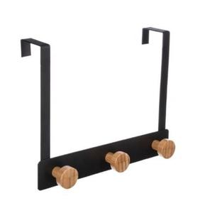 Classic Iron Door Hanger Rack With Timeless Design Functional Storage Organizer For Home Entryway Bathroom - Product Image 6