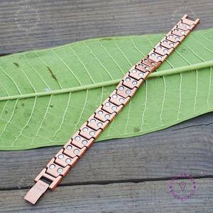 Pulsera Magnética de Cobre Sólido con Cruz de Jesús para Hombre y Mujer, Estilo Antiguo en Tono Cobre - Product Image 4