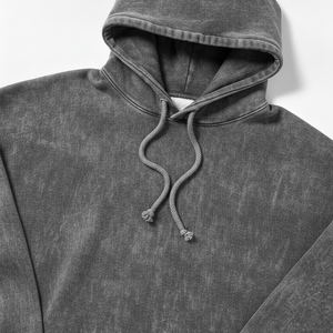 Sudadera con Capucha Estampada Personalizada Estilo Vintage Desgastado con Lavado Ácido, de Algodón Térmico para Invierno, con Logotipo Bordado Personalizable, Estilo Urbano 3D Sencillo - Product Image 3
