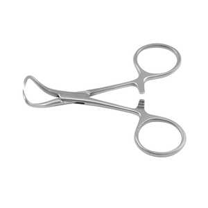 1 Pince à serviettes Backhaus 9cm 11cm 13cm |   Clip à serviette chirurgical incurvé en acier inoxydable certifié CE Classe I - Product Image 1