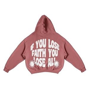 ชุดวอร์มผ้าฝ้ายผ้าฝ้าย100% น้ำหนักมากมีฮู้ดพิมพ์สกรีนสำหรับผู้ชายชุดวอร์มไซส์ใหญ่สำหรับฤดูหนาว2ชิ้น - Product Image 4