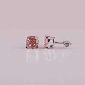 Pendientes de diamantes cultivados en laboratorio de calidad premium en oro macizo, fabricante de joyería fina personalizada, suministro disponible al mejor precio. - Product Image 4